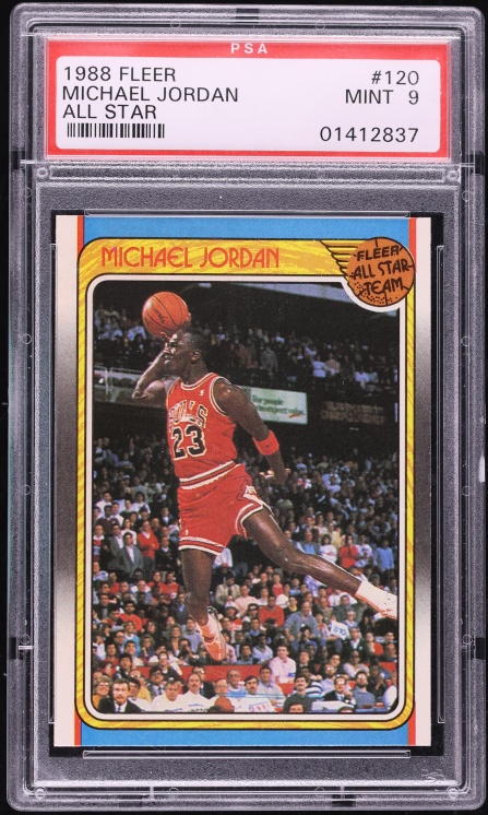 1988 Fleer All Star Michael Jordan #120 PSA 9 MINT