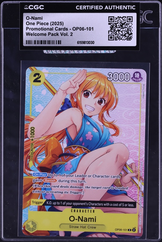 2025 One Piece Promos Illustration Box Vol.1 O-Nami #062 PSA 10