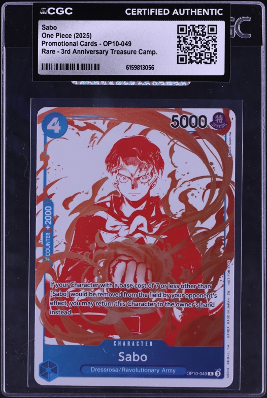 2024 One Piece Japanese Promo 7-Eleven Tie-Up Campaign Leader Sabo