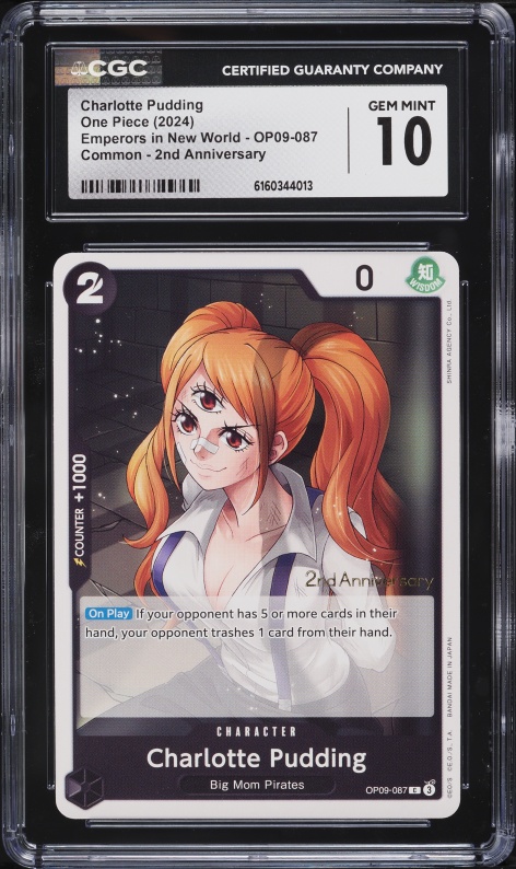 2024 One Piece Two Legends Alt Art Charlotte Pudding #OP03-112 BGS