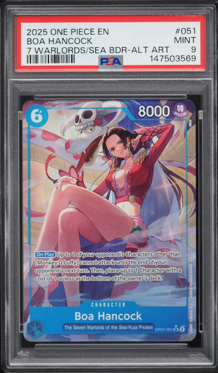 2025 ONE PIECE SEVEN WARLORDS OF THE SEA BINDER SET #051 BOA HANCOCK 7 WARLORDS/SEA BDR-ALT ART