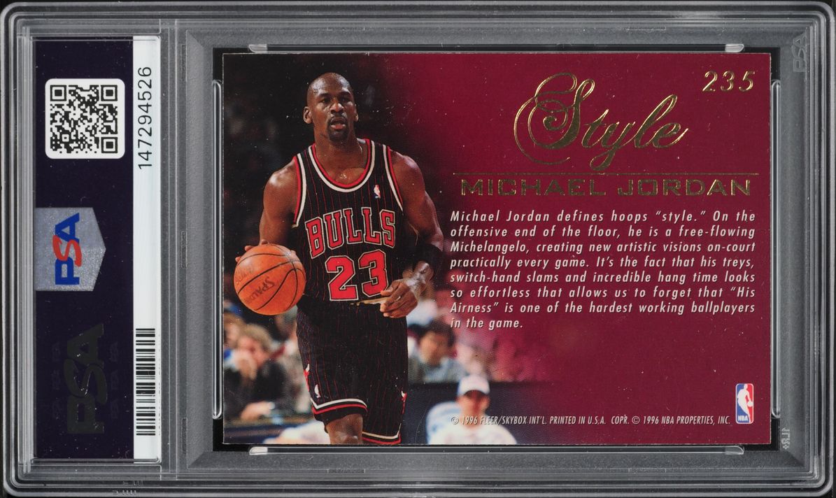 1995 Flair Basketball Michael Jordan #235 PSA 9 MINT