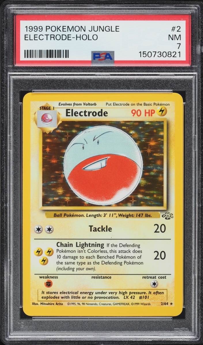 1999 Pokemon Jungle Holo Electrode #2 PSA 7 NRMT