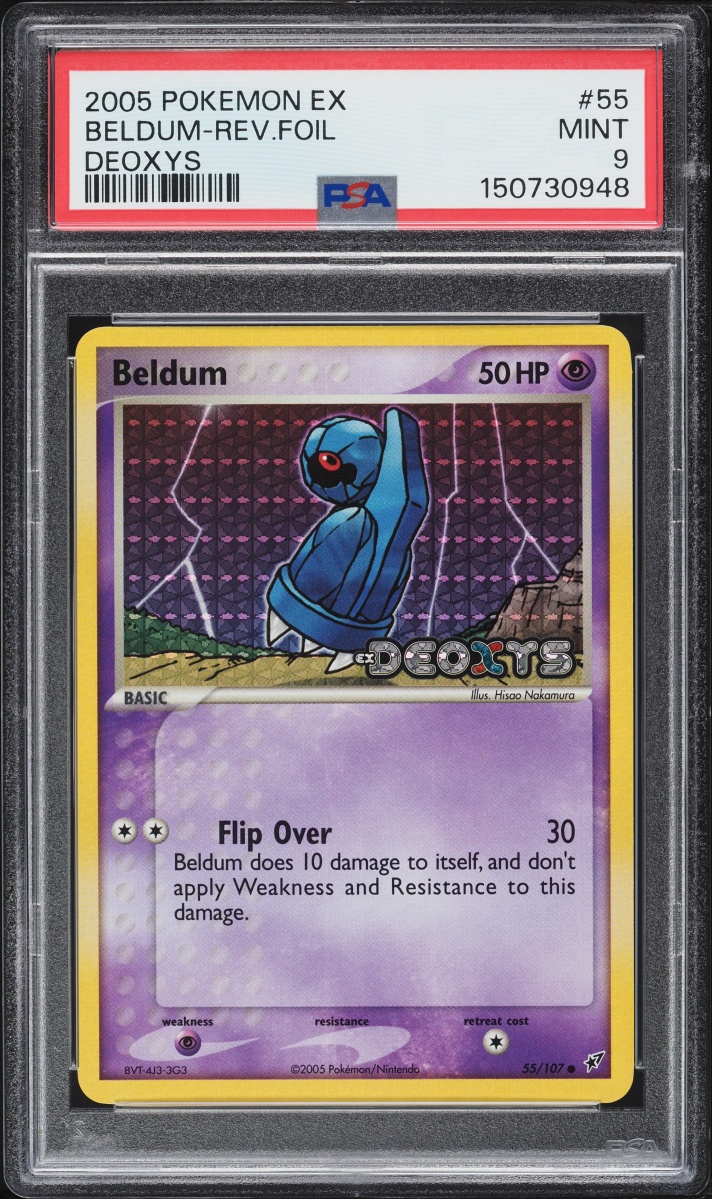2005 Pokemon EX Deoxys Reverse Holo Beldum #55 PSA 9 MINT