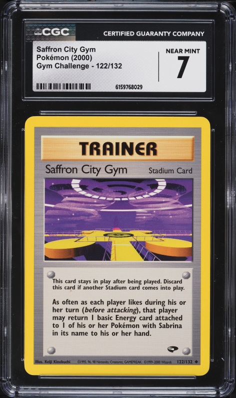2000 Pokemon Gym Challenge Saffron City Gym #122 CGC 7 NRMT