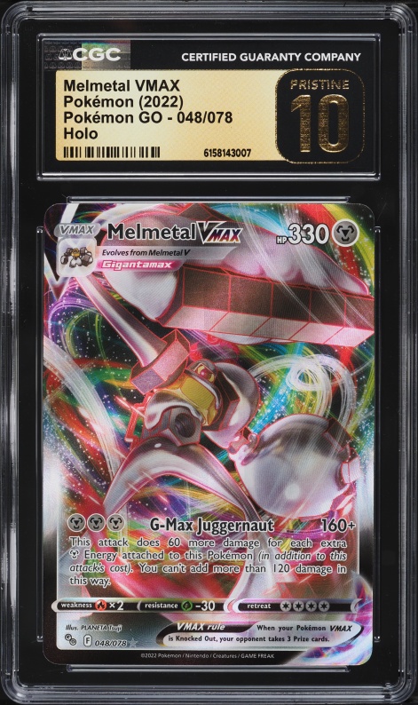 2022 Pokemon Japanese Sword & Shield Pokemon GO Melmetal VMAX #48 CGC 5.5 EX+ on Fanatics Collect 2022 Pokemon Japanese Sword & Shield Pokemon GO Melmetal VMAX #48 CGC 5.5 EX+ on Fanatics Collect