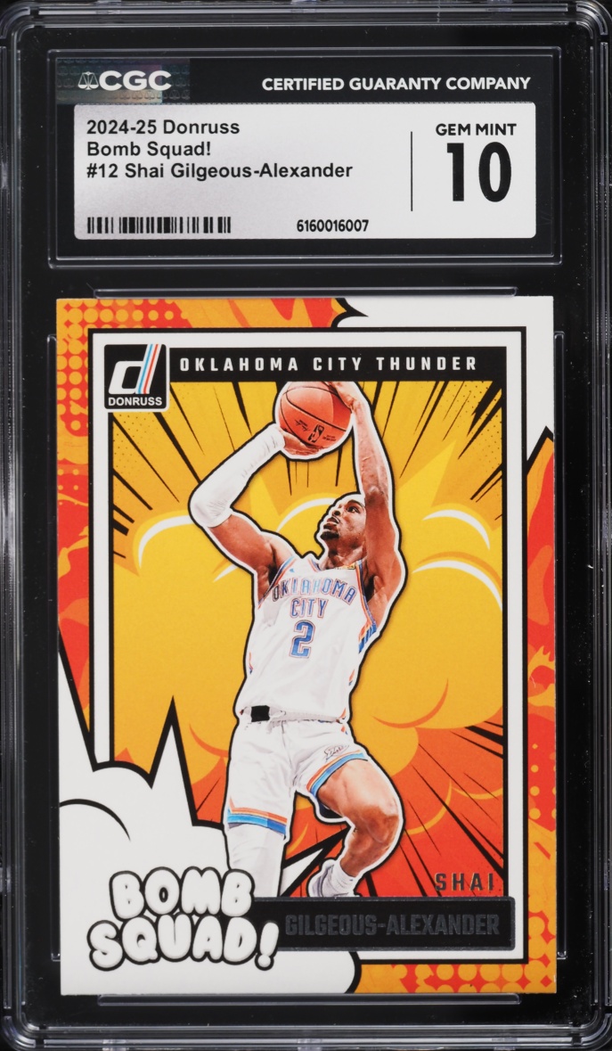 2024 Donruss Bomb Squad! Shai Gilgeous-Alexander #12 CGC 10 GEM MINT