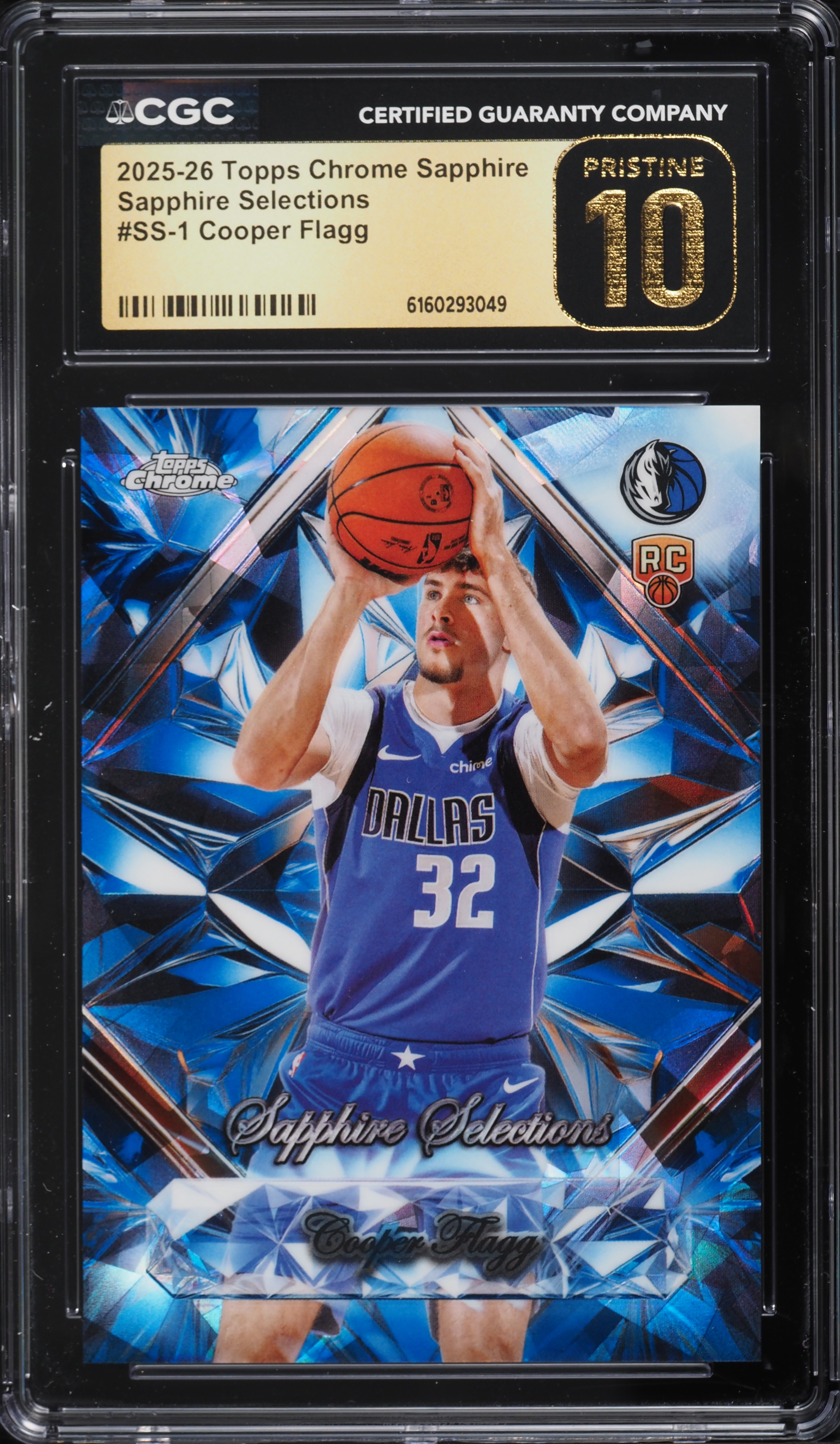 2025 Topps Chrome Sapphire Selections Cooper Flagg ROOKIE #SS-1 