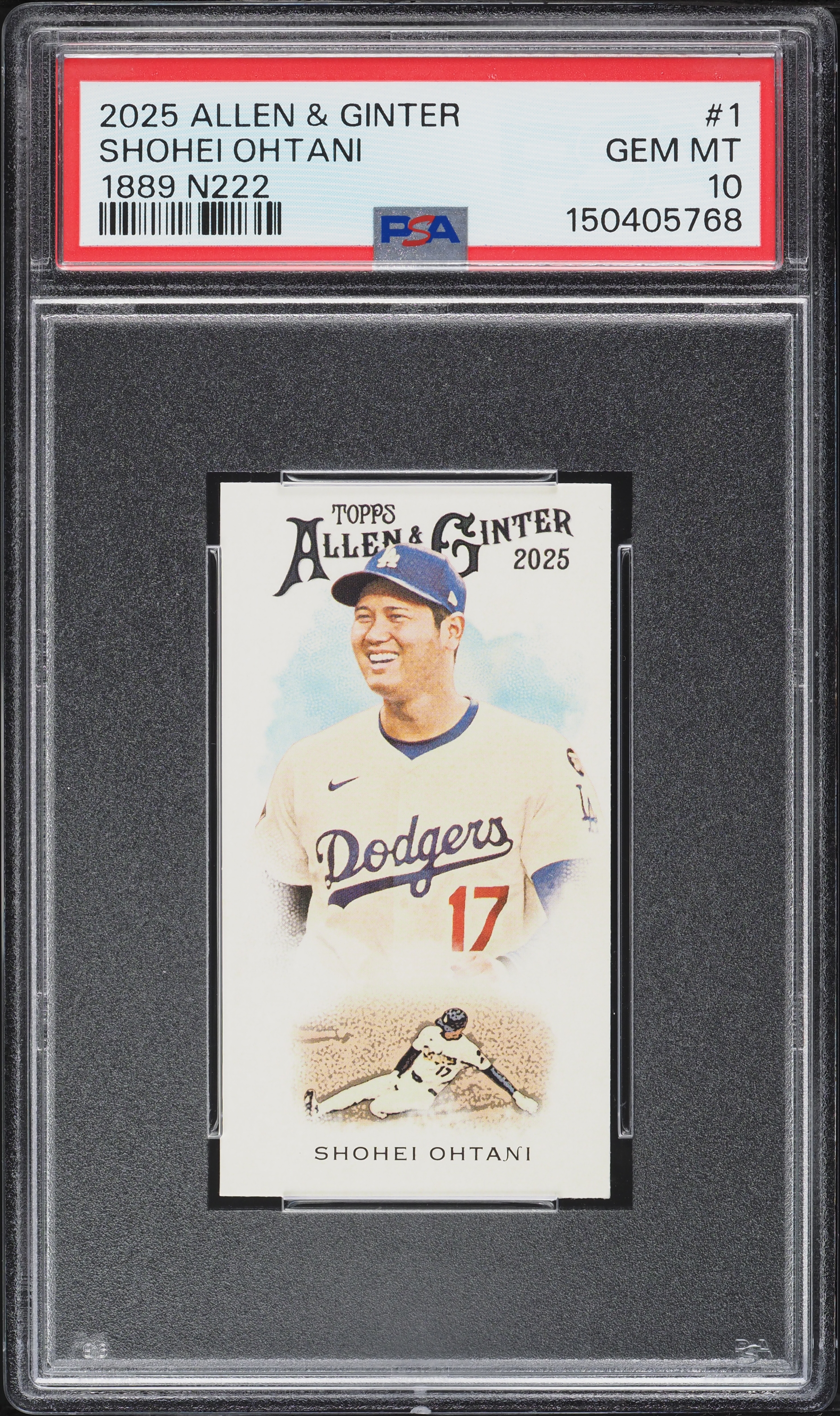 HYT88ページ 2025 Topps Allen & Ginter 1889 N222 Shohei Ohtani #N222-1 PSA 10
