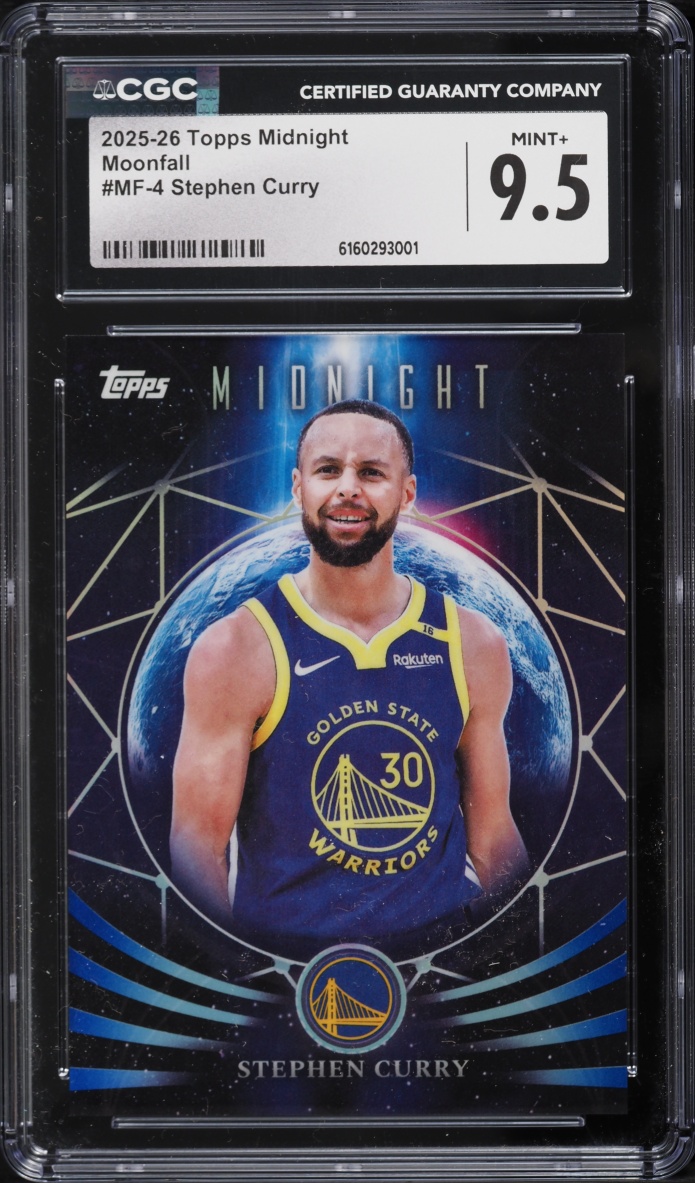2025 Topps Midnight Moonfall Stephen Curry #MF-4 CGC 9.5 MINT+