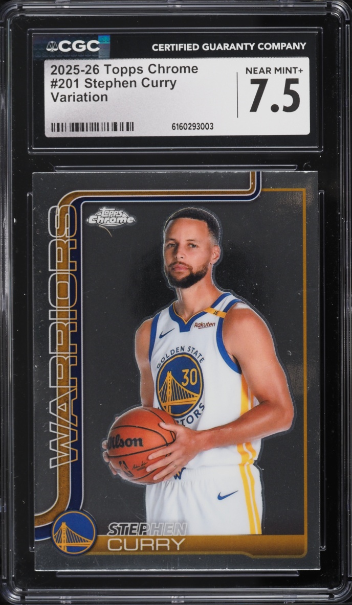 2025 Topps Chrome Variation Stephen Curry #201 CGC 7.5 NRMT+