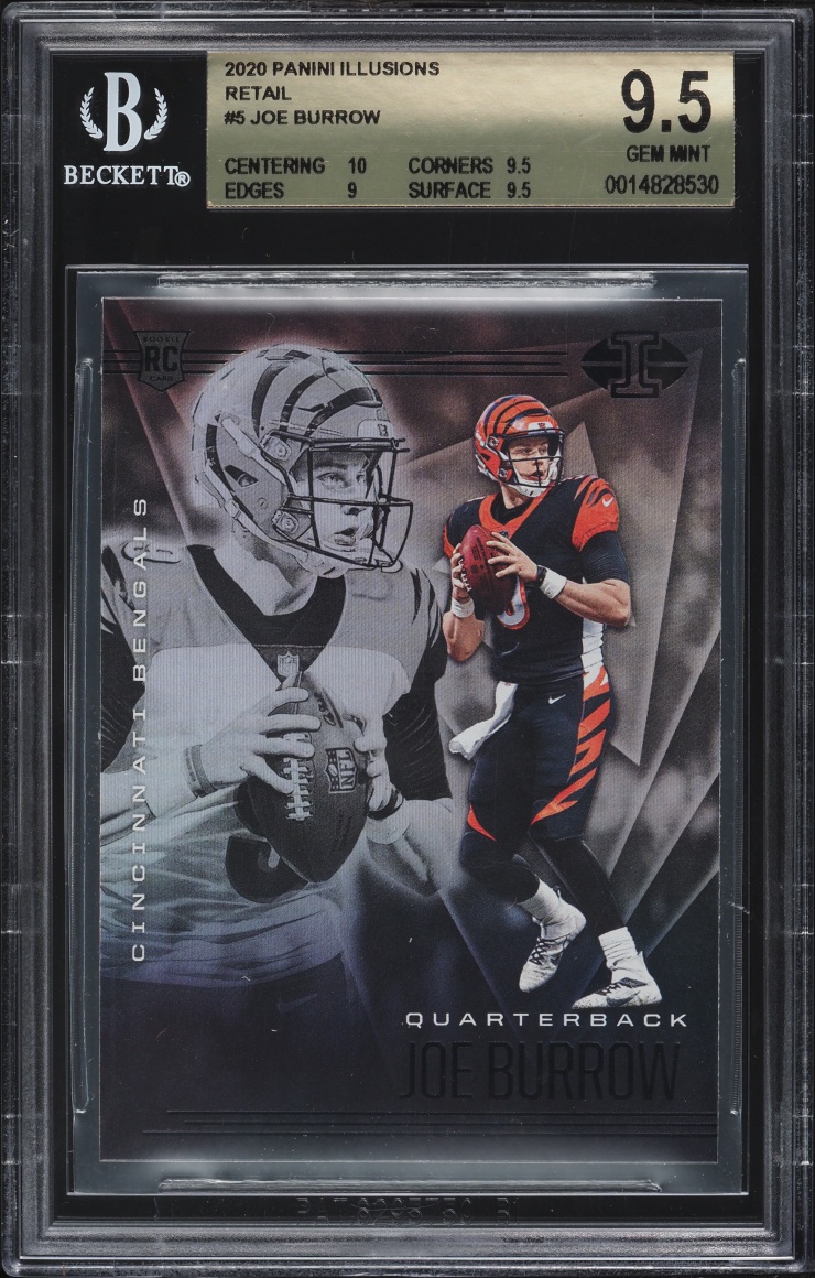 2020 Panini Illusions Retail Joe Burrow ROOKIE #5 BGS 9.5 GEM MINT