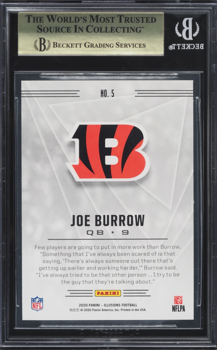 2020 Panini Illusions Retail Joe Burrow ROOKIE #5 BGS 9.5 GEM MINT