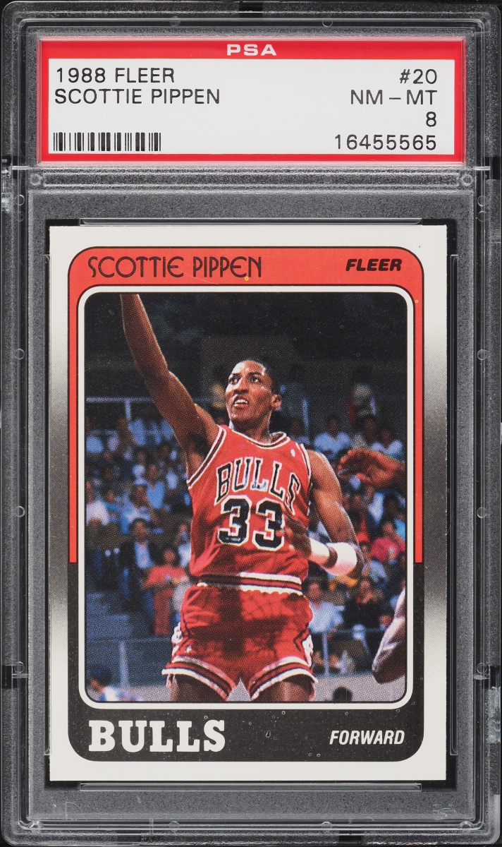 1988 Fleer Basketball Scottie Pippen ROOKIE #20 PSA 8 NM-MT