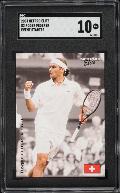 2003 Netpro Elite Glossy Roger Federer ROOKIE /100 #G3 PSA 10 GEM