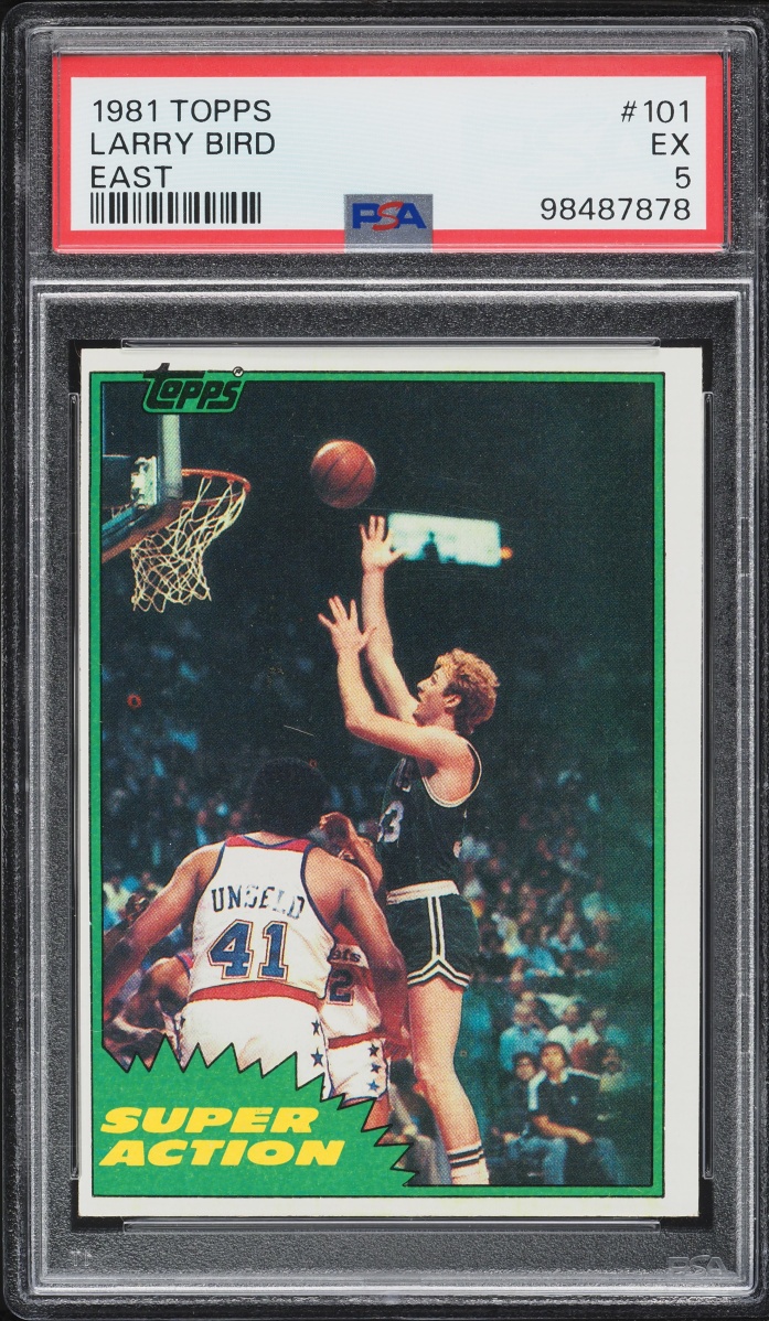 1981 Topps Basketball East Larry Bird #101 PSA 5 EX