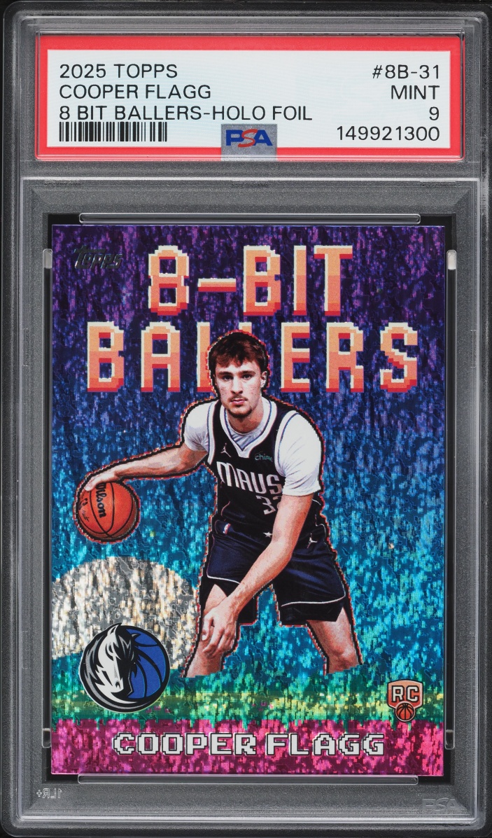 2025 Topps 8-Bit Ballers Holo Foil Cooper Flagg ROOKIE #8B-31 PSA 9 MINT