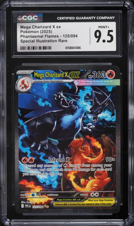 2025 Pokemon Japanese Inferno X Holo Mega Charizard X ex #013 CGC