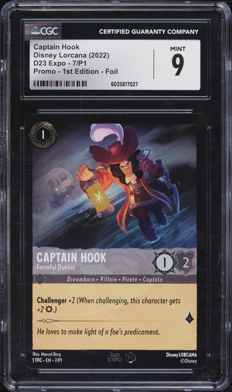 2022 Disney Lorcana Promo D23 Expo Collector's Set Captain Hook #7