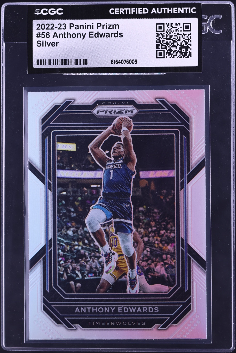 2022 Panini Prizm Silver Anthony Edwards #56 CGC AUTH