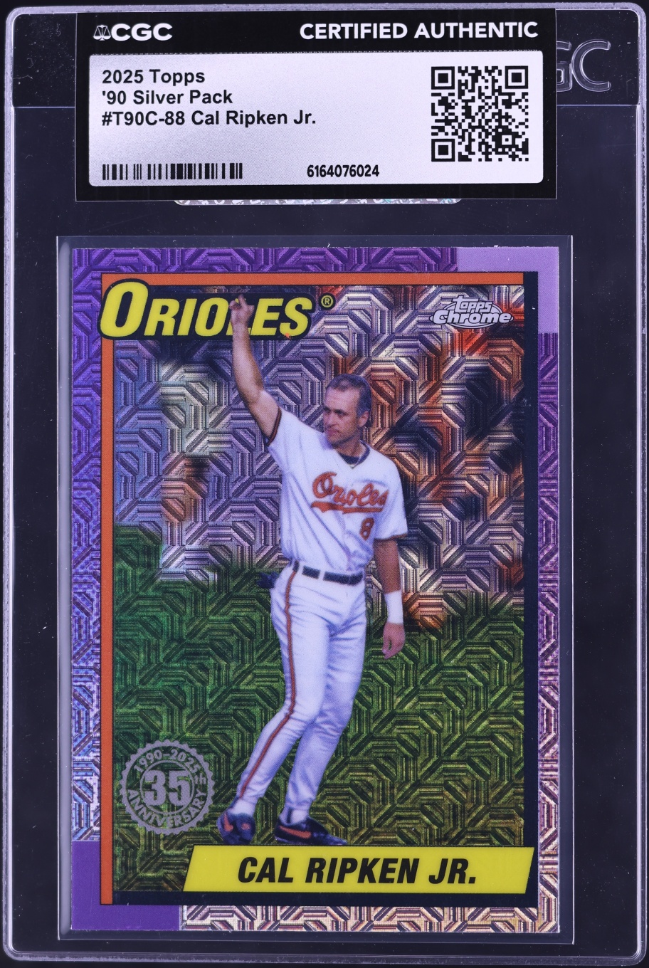 2025 Topps Chrome '90 Silver Pack Cal Ripken Jr. #T90C-88 CGC AUTH