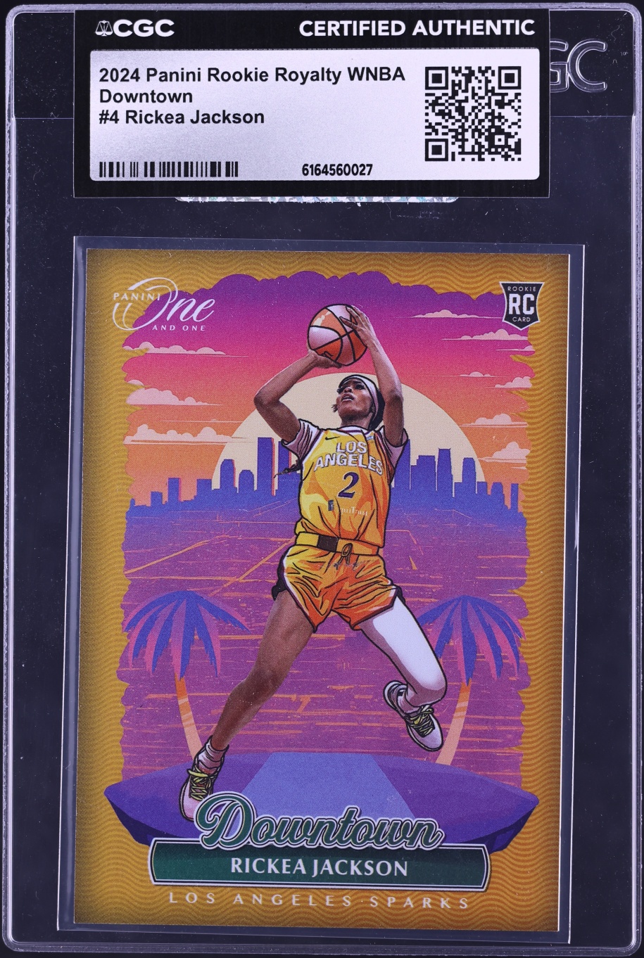2024 Panini One And One Royalty WNBA Downtown Rickea Jackson ROOKIE #4 CGC AUTH