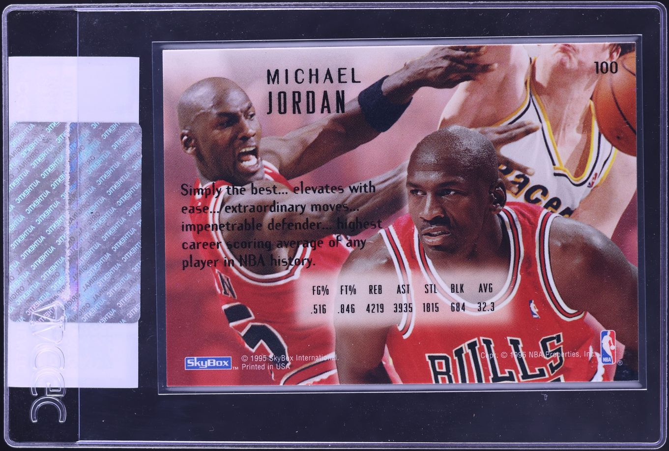 1994 Skybox E-Motion Michael Jordan #100 CGC AUTH
