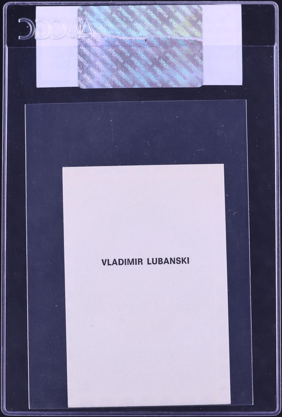 1972 Vanderhout Voetbalsterren Belgian Version Vladimir Lubanski HAND CUT CGC AUTH