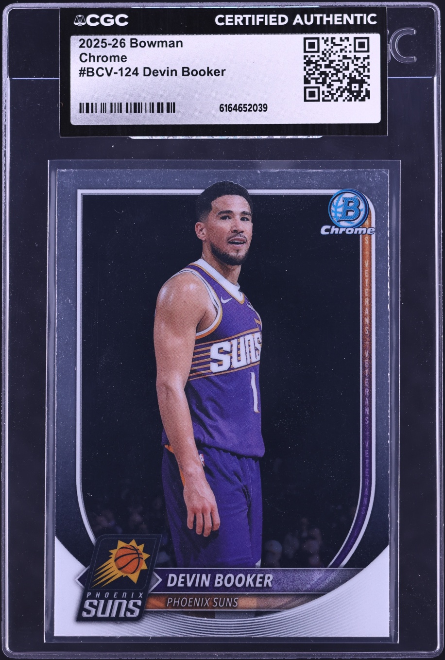 2025 Bowman Chrome Devin Booker #BCV-124 CGC AUTH