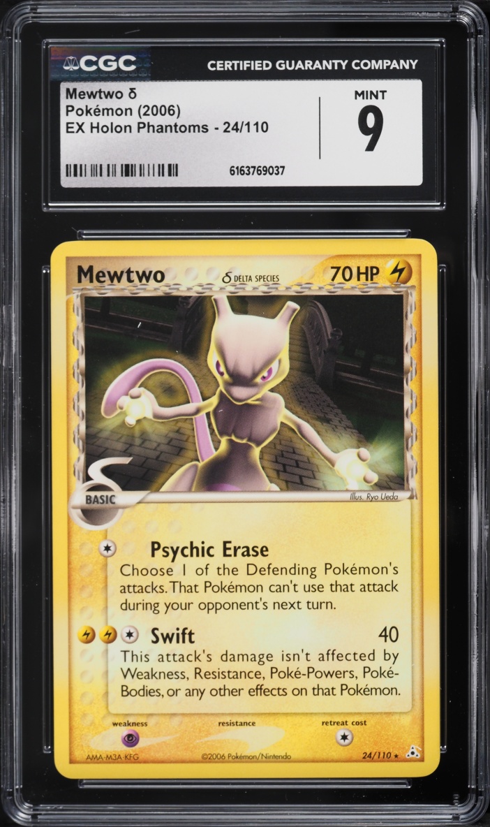 2006 Pokemon EX Holon Phantoms Mewtwo #24 CGC 9 MINT