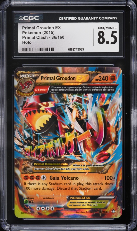 pokemon groudon card price Primal Groudon EX -Single Card main image 1