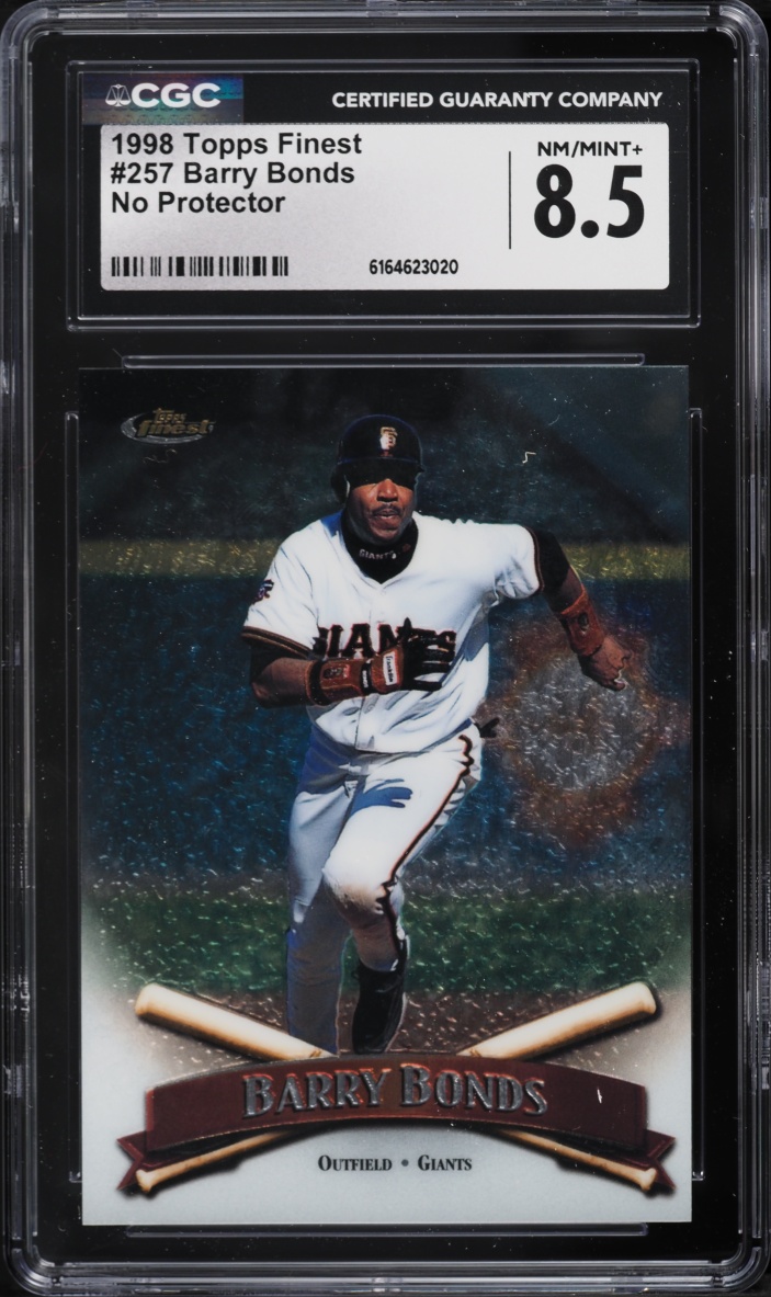 1998 Finest Barry Bonds #257 CGC 8.5 NM-MT+