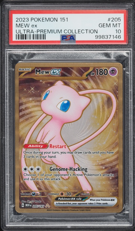 2023 Pokemon SV 151 Ultra Premium Collection Gold Metal Mew ex #205 CGC 10 PRISTINE on Fanatics Collect 2023 Pokemon SV 151 Ultra Premium Collection Gold Metal Mew ex #205 CGC 10 PRISTINE on Fanatics Collect