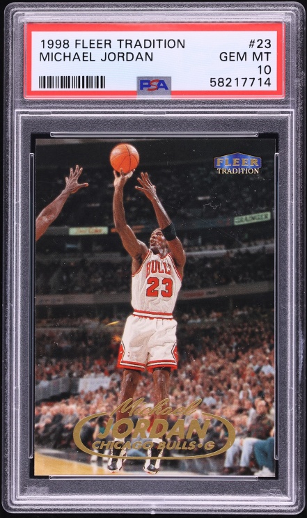 1998 Fleer Tradition Michael Jordan #23 PSA 10 GEM MINT