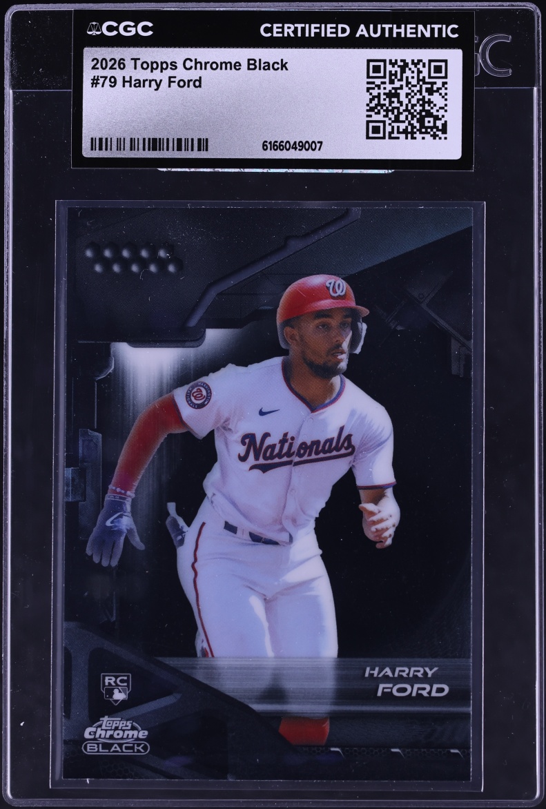 2026 Topps Chrome Black Harry Ford ROOKIE #79 CGC AUTH