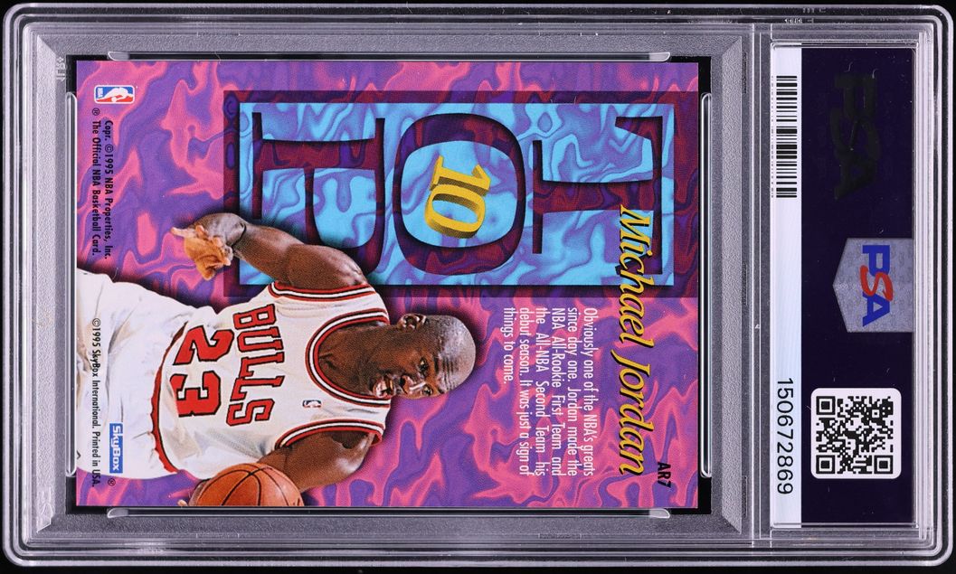 1995 Hoops Top Ten Michael Jordan #AR7 PSA 9 MINT