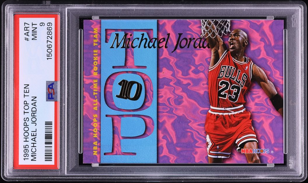 1995 Hoops Top Ten Michael Jordan #AR7 PSA 9 MINT