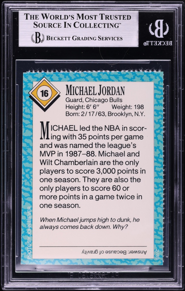 1989 Sports Illustrated For Kids Michael Jordan #16 BGS 7.5 NRMT+