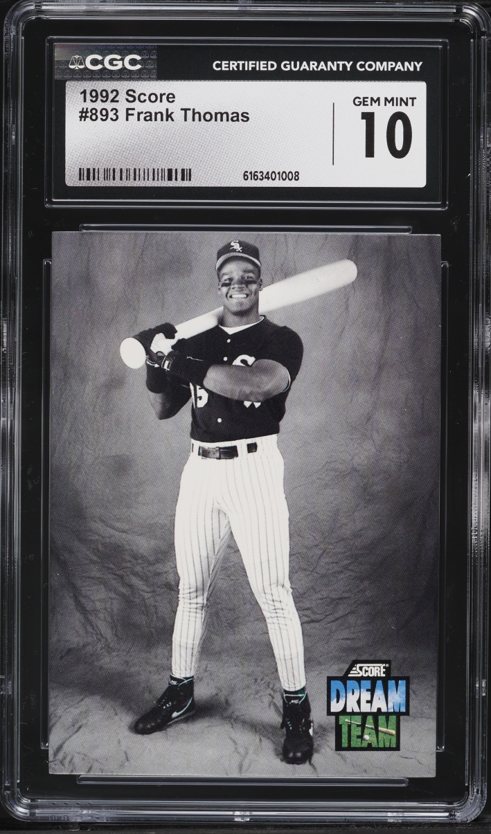 1992 Score Frank Thomas #893 CGC 10 GEM MINT