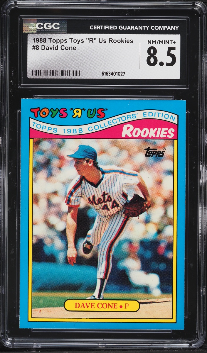 1988 Topps Toys "R" Us Rookies David Cone #8 CGC 8.5 NM-MT+