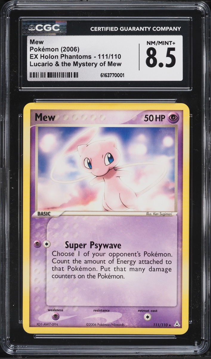2006 Pokemon EX Holon Phantoms Lucario & The Mystery Of Mew #111 CGC 8.5 NM-MT+