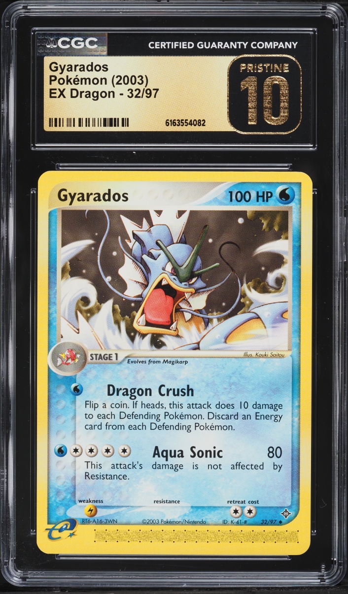2003 Pokemon EX Dragon Gyarados #32 CGC 10 PRISTINE