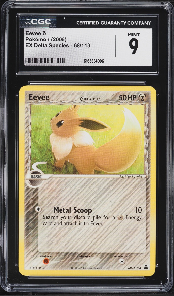 2005 Pokemon EX Delta Species Eevee #68 CGC 9 MINT