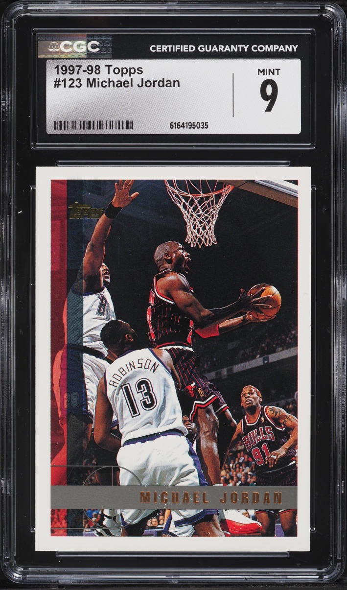 1997 Topps Basketball Michael Jordan #123 CGC 9 MINT