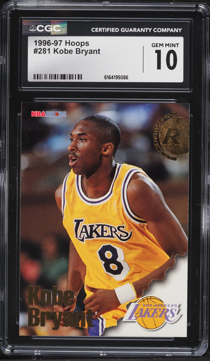 1996 Hoops Kobe Bryant ROOKIE #281 CGC 10 GEM MINT