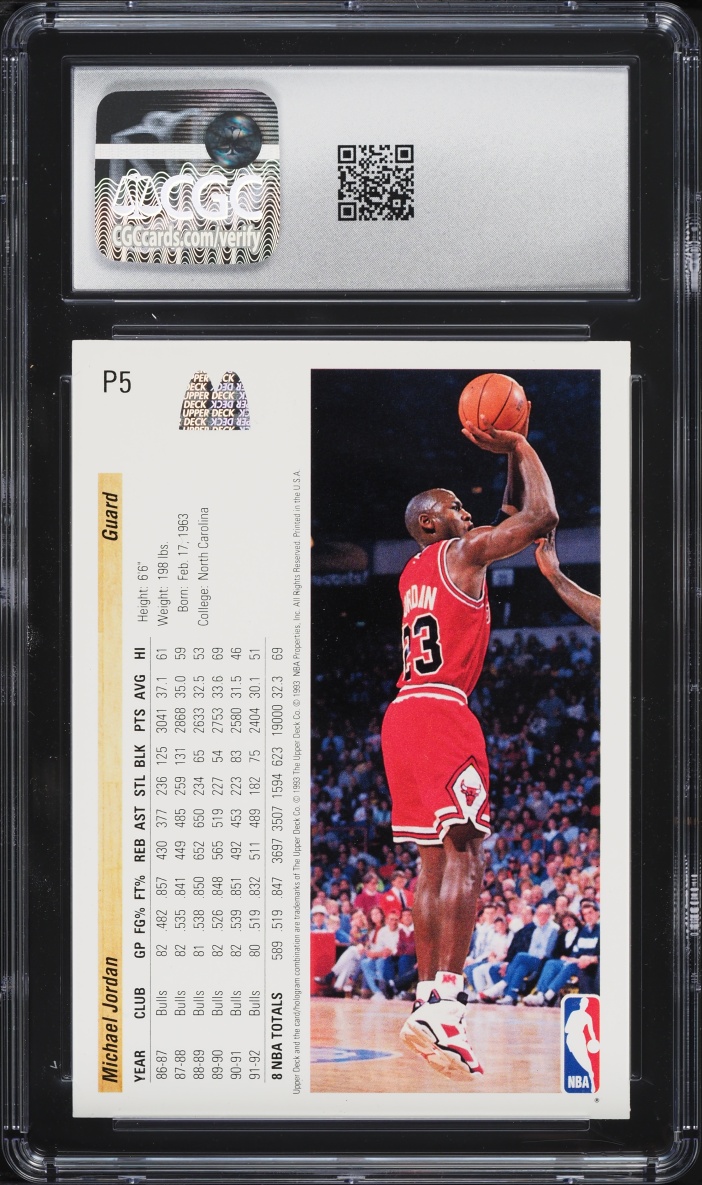 1992 Upper Deck McDonald's Michael Jordan #P5 CGC 7 NRMT