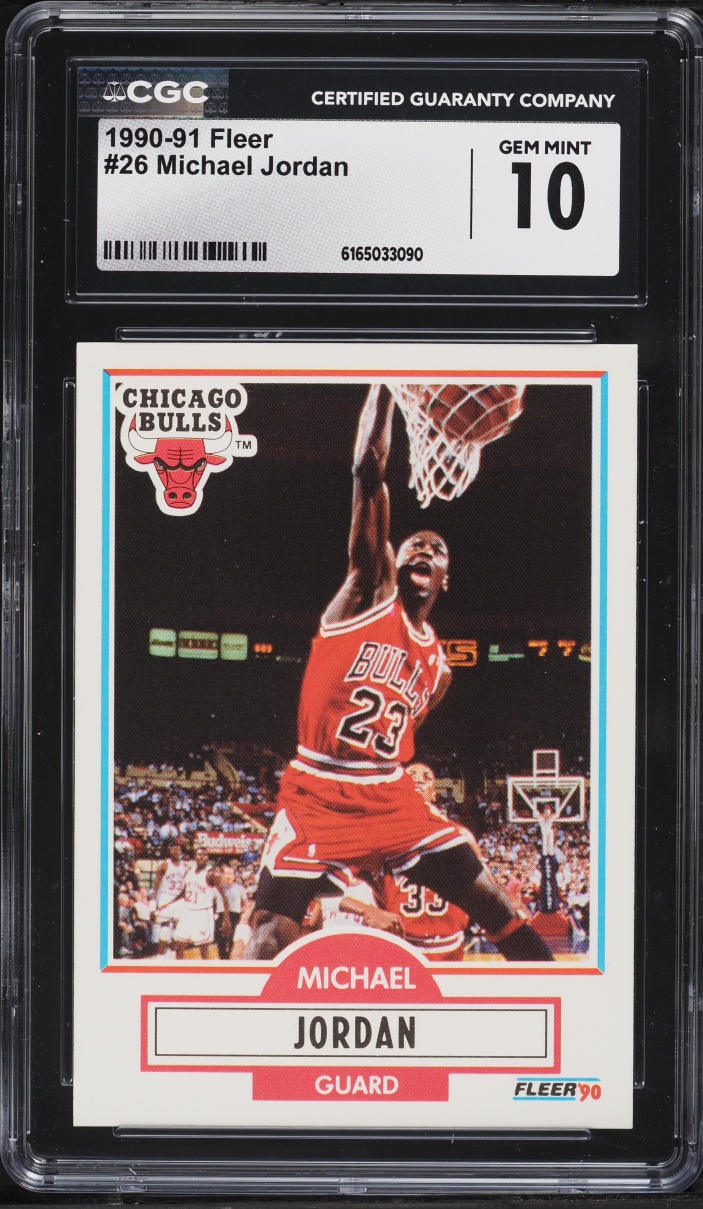 1990 Fleer Basketball Michael Jordan #26 CGC 10 GEM MINT
