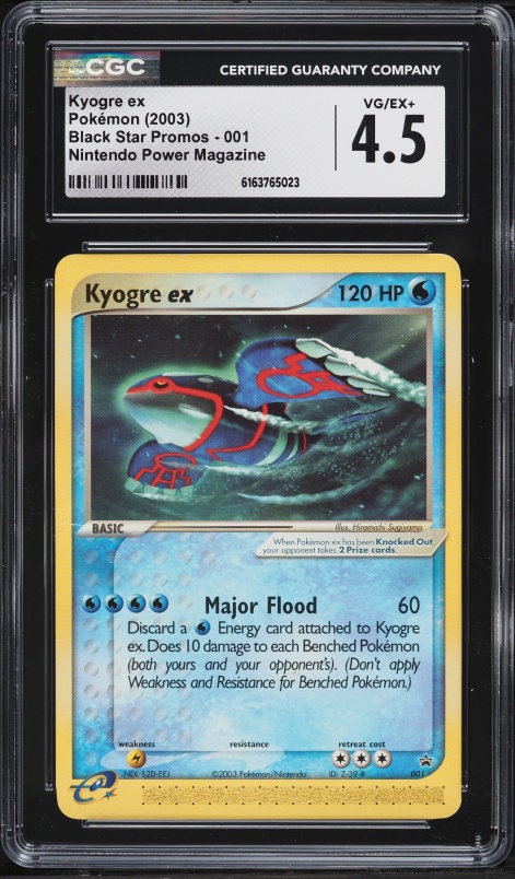 2003 Pokemon Promo Nintendo Power Magazine Kyogre ex #1 CGC 4.5 VGEX+