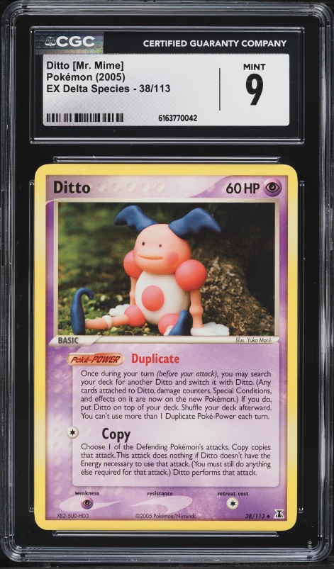2005 Pokemon EX Delta Species Reverse Holo Ditto [Mr. Mime] #38