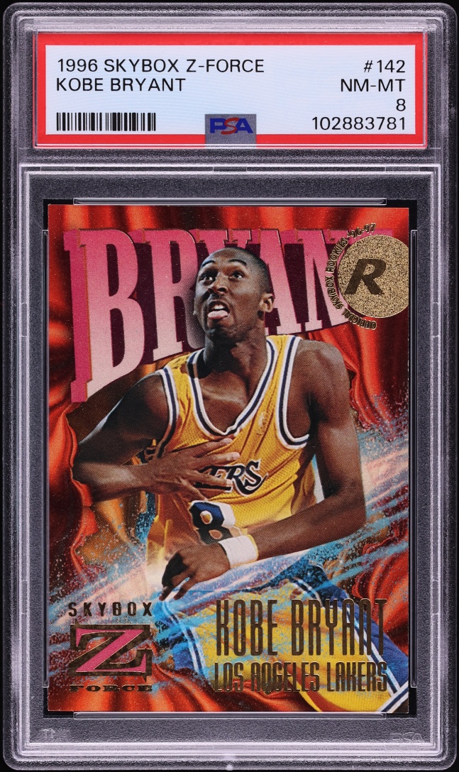 1996 Skybox Z-Force Kobe Bryant ROOKIE #142 PSA 8 NM-MT